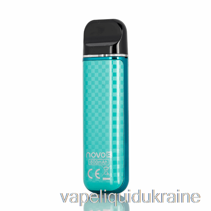 Vape Ukraine SMOK NOVO 3 25W Pod System Peacock Blue Carbon Fiber